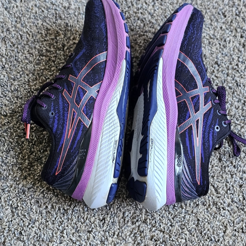 Asics Gel Kayano 29 Shoes Womens US 10 Black Purple Running Support - Picture 5 of 10